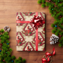 Papier d'emballage de Noël Alice au Pays des Merve