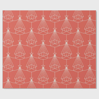 Cadeau Papier d'emballage de Noël arbre Art Déco élégant