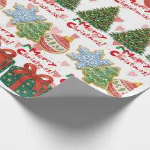 Papier d'emballage de Noël au chocolat chaud & cad