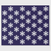 Cadeau Papier d'emballage de Noël avec les flocons de (Plat)