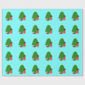 Cadeau Papier d'emballage de Noël bleu-clair de Cuties de (Plat)