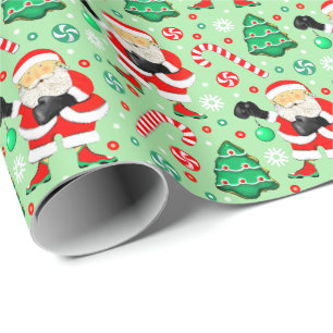 Cadeau Papier d'emballage de Noël Boxe Boxeur