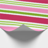 Cadeau Papier d'emballage de Noël Candy Rose Rétro (Coin)