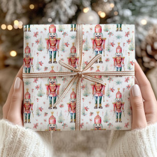 Cadeau Papier d'emballage de Noël Casse-Noisette Classiqu