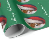 Cadeau Papier d'emballage de Noël cavalier de Blenheim (Coin rond)