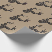 Cadeau Papier d'emballage de Noël - cerf commun (Coin)