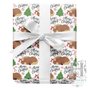Cadeau Papier d'emballage de Noël Cheval