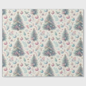 Cadeau Papier d'emballage de Noël coloré festif (Plat)