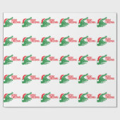 Cadeau Papier d'emballage de Noël d'alligator (Plat)