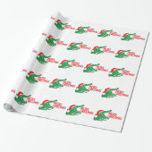 Cadeau Papier d'emballage de Noël d'alligator (Déroulé)