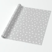Cadeau Papier d'emballage de Noël d'argent de conception (Déroulé)