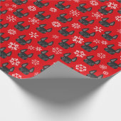 Cadeau Papier d'emballage de Noël de bouledogue français (Coin)