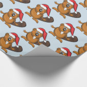 Cadeau Papier d'emballage de Noël de castor (Coin)