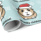 Cadeau Papier d'emballage de Noël de cobaye de bande (Coin rond)