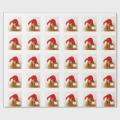 Cadeau Papier d'emballage de Noël de cocker (Plat)