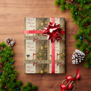 Cadeau Papier d'emballage de Noël de cosmétiques de