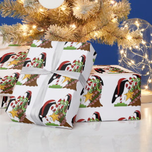 Cadeau Papier d'emballage de Noël de Country Crow