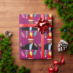 CADEAU PAPIER D'EMBALLAGE DE NOËL DE DONALD TRUMP