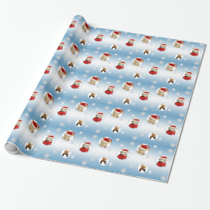 Cadeau Papier d'emballage de Noël de flocon de neige et