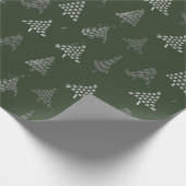 Cadeau Papier d'emballage de Noël de Forest Green (Coin)