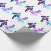 Cadeau Papier d'emballage de Noël de jupe de caniche (Coin)