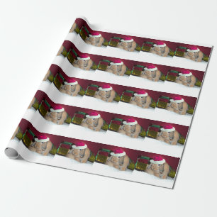 Cadeau Papier d'emballage de Noël de lapin à oreilles d