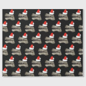 Cadeau Papier d'emballage de Noël de Noël de T-Rex de (Plat)
