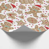 Cadeau Papier d'emballage de Noël de pain d'épice (Coin)