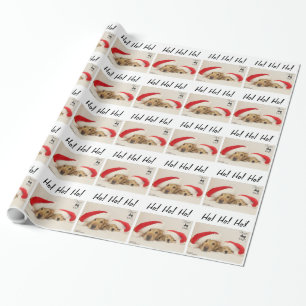 Cadeau Papier d'emballage de Noël de ParkerPup et de