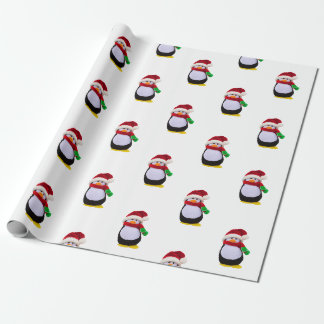 Cadeau Papier d'emballage de Noël de pingouins