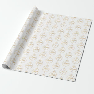 Cadeau Papier d'emballage de Noël de roche de Jingle Bel