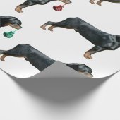 Cadeau Papier d'emballage de Noël de rottweiler (Coin)