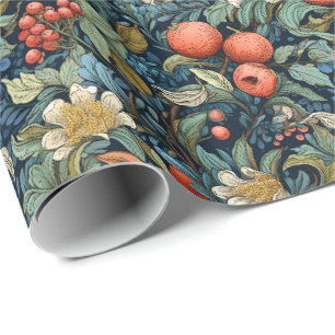 Cadeau Papier d'emballage de Noël de style Art Nouveau