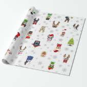 Cadeau Papier d'emballage de Noël de vacances de (Déroulé)