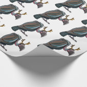 Cadeau Papier d'emballage de Noël de vautour (Coin)