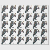 Cadeau Papier d'emballage de Noël de vautour (Plat)