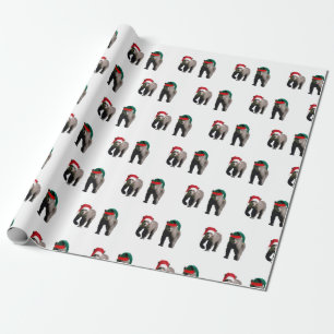 Cadeau Papier d'emballage de Noël des oursons grizzlis