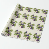 Cadeau Papier d'emballage de Noël d'impression de figue - (Déroulé)