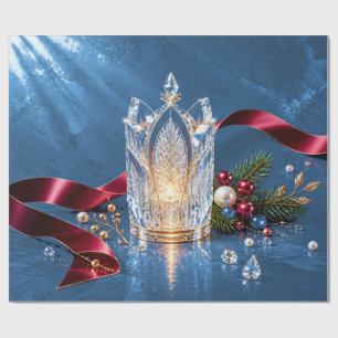 Cadeau Papier d'emballage de Noël en ardoise gothique de
