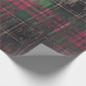 Cadeau papier d'emballage de Noël en bois rustique de (Coin)