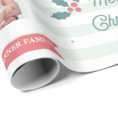 Cadeau Papier d'emballage de Noël fait sur commande de (Coin rond)