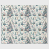 Cadeau Papier d'emballage de Noël fantaisiste (Plat)