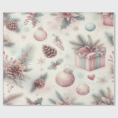 Cadeau Papier d'emballage de Noël festif (Plat)