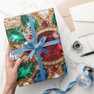 Cadeau Papier d'emballage de Noël Flocon de Neige en Joai