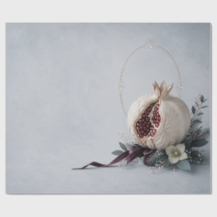 Cadeau Papier d'emballage de Noël Grenade Perle d'Hiver É