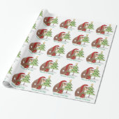 Cadeau Papier d'emballage de Noël Hérisson (Déroulé)
