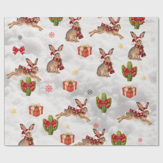 Cadeau Papier d'emballage de Noël Jackrabbits