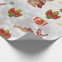 Papier d'emballage de Noël Jackrabbits