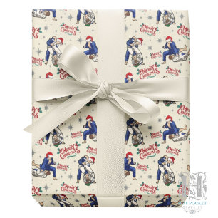 Cadeau Papier d'emballage de Noël Jiu Jitsu