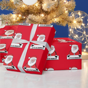 CADEAU PAPIER D'EMBALLAGE DE NOËL LET'S GO BRANDON PÈRE N